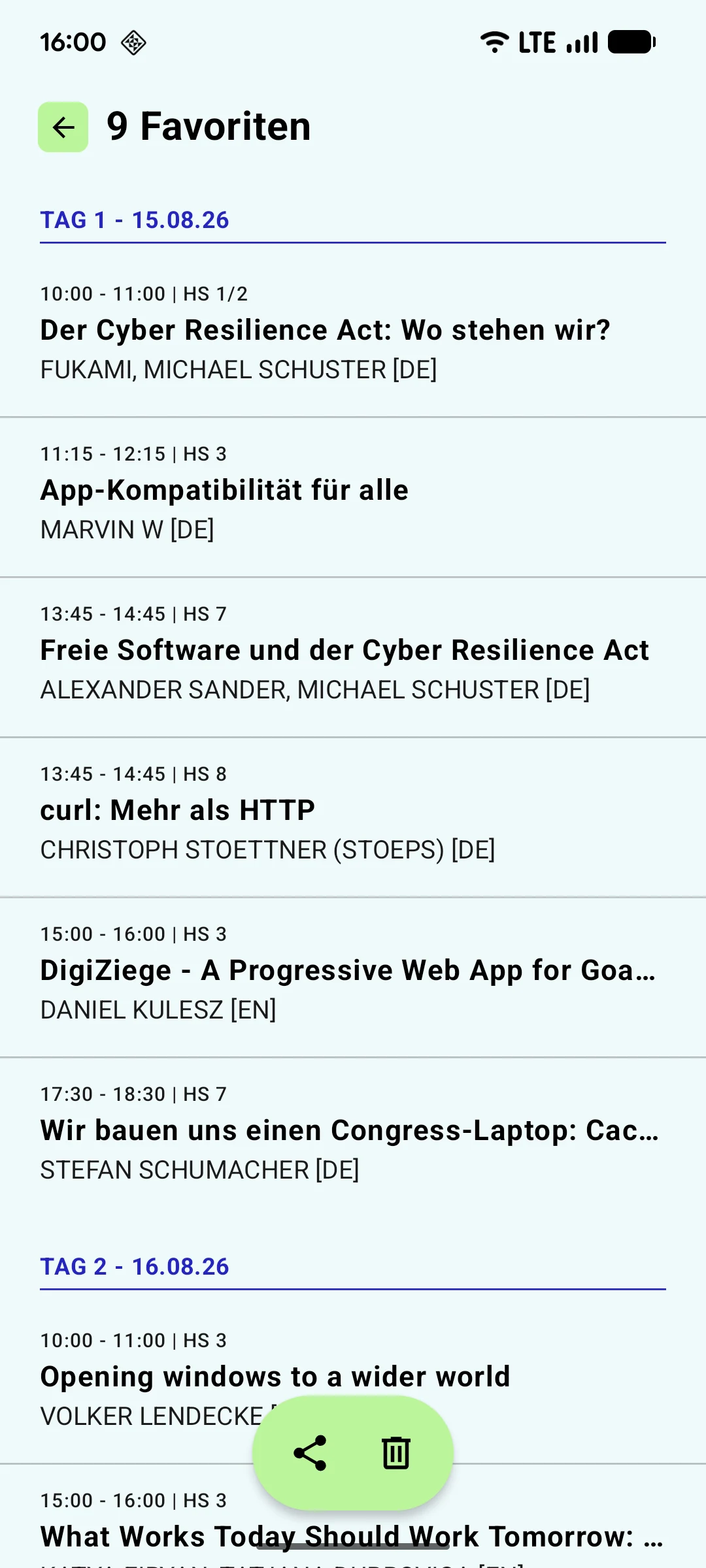FrOSCon 2026 Fahrplan screenshot