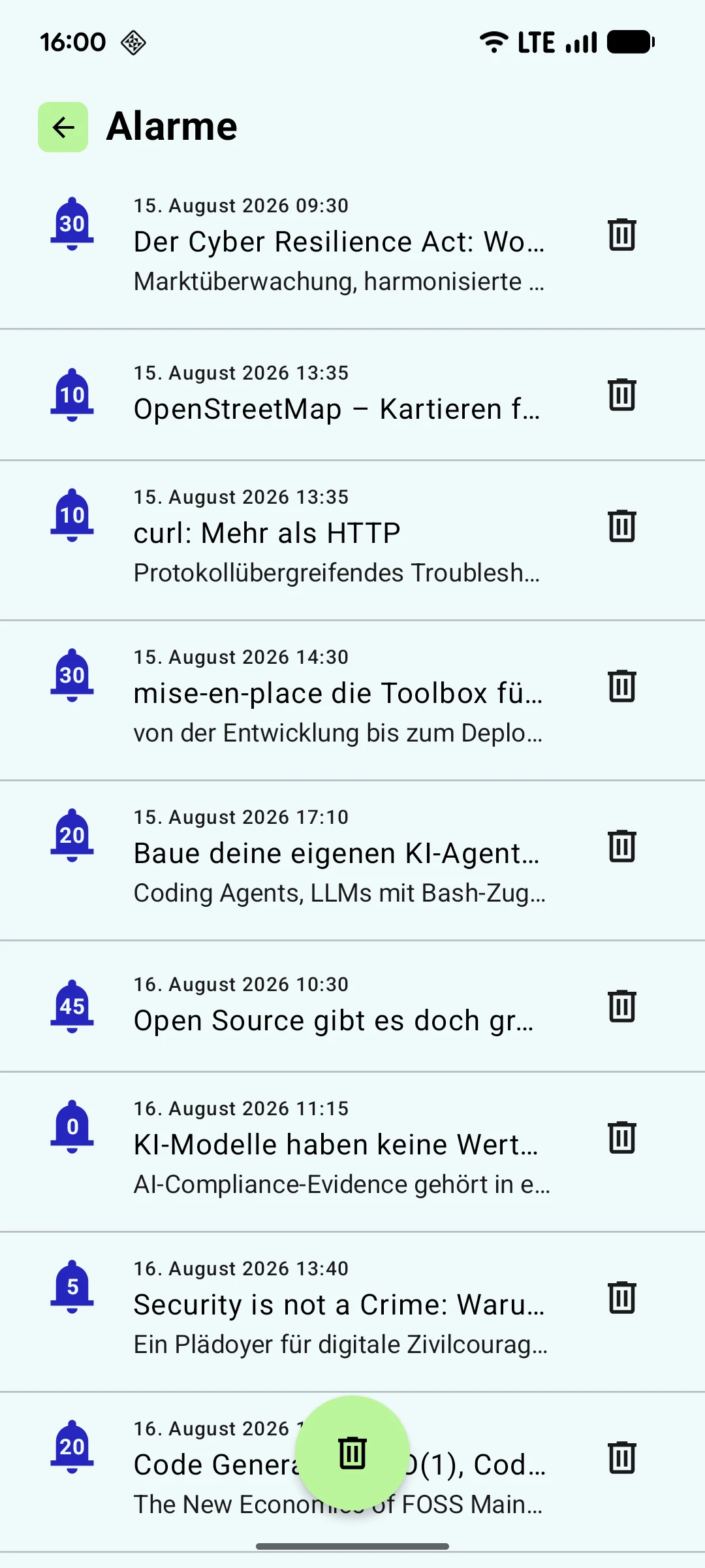 FrOSCon 2026 Fahrplan screenshot